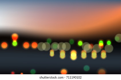 Bokeh lights background, Abstract blurred background- Illustration