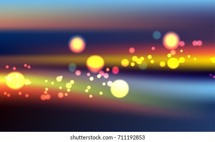Bokeh lights background, Abstract blurred background- Illustration