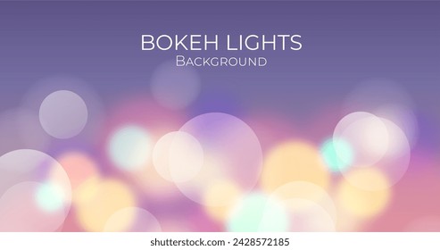 Bokeh lights background vector design in eps 10