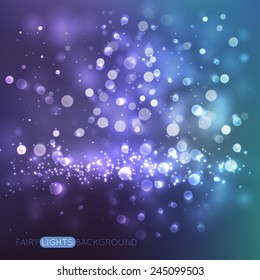 Bokeh lights background - vector illustration.