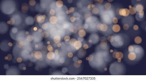 Bokeh lights. Blurred circle shapes. Abstract light effect. 