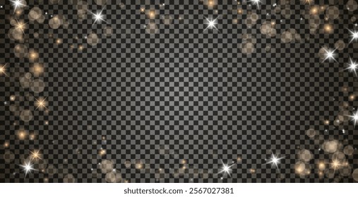 Bokeh lights. Blurred circle shapes. Abstract light effect. 