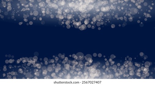 Bokeh lights. Blurred circle shapes. Abstract light effect. 