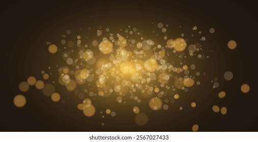 Bokeh lights. Blurred circle shapes. Abstract light effect. 