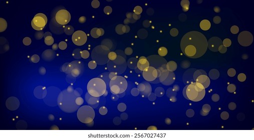 Bokeh lights. Blurred circle shapes. Abstract light effect. 