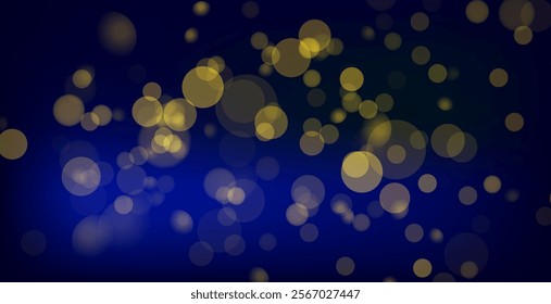 Bokeh lights. Blurred circle shapes. Abstract light effect. 