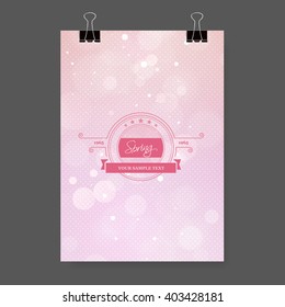 bokeh lights or bubbles in soft spring colors