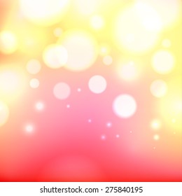 Bokeh lights effect. Colorful abstract vector background