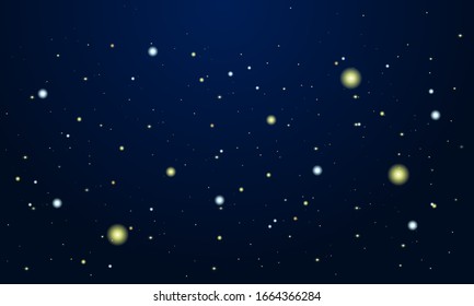 Efecto de las luces de la boquilla en el fondo oscuro