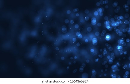 Efecto de las luces de la boquilla en el fondo oscuro