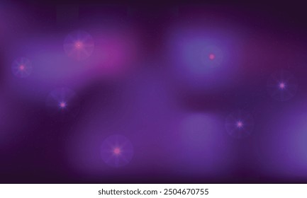 Efecto de luces Bokeh en diseño de fondo oscuro.