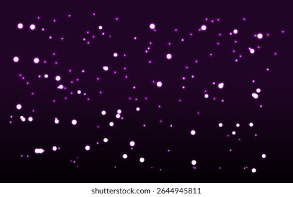 Efeito das luzes de Bokeh sobre fundo roxo escuro.