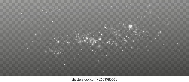 Bokeh Lights. Festive.Christmas background of shining dust.Shimmering Dust.Christmas glowing light.