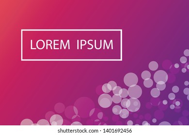 Bokeh lights gradient background template