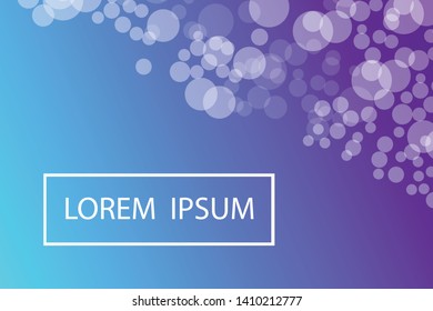 Bokeh lights gradient background template. 