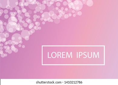 Bokeh lights gradient background template. 