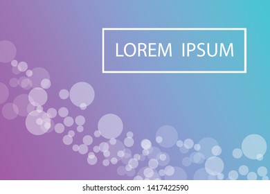 Bokeh lights gradient background template. 