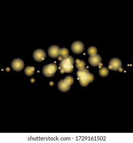 Bokeh of lights on black background