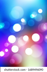 Bokeh lights on blurred colors background. Vector Eps10