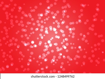 bokeh of lights on red  background vector concept