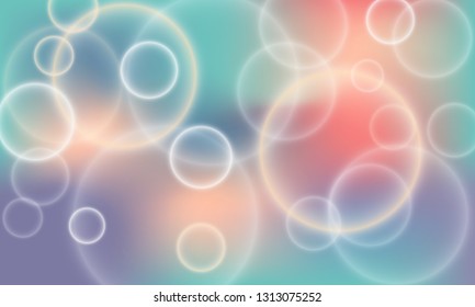 Bokeh lights poster vector background. Banner backdrop. Cool party poster wallpaper template. Trendy bokeh lights stylish colorful blurred background.