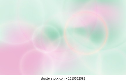 Bokeh lights poster vector background. Banner spring backdrop. Cool party poster wallpaper in pink magenta and spring green. Trendy bokeh lights stylish colorful blurred background.