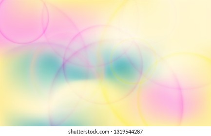 Bokeh lights poster vector background. Banner spring backdrop. Cool party poster wallpaper in pink magenta and spring green. Trendy bokeh lights stylish colorful blurred background.