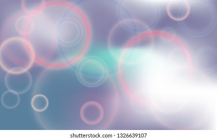 Bokeh lights poster vector background. Banner backdrop. Cool party poster wallpaper template. Trendy bokeh lights stylish colorful blurred background.