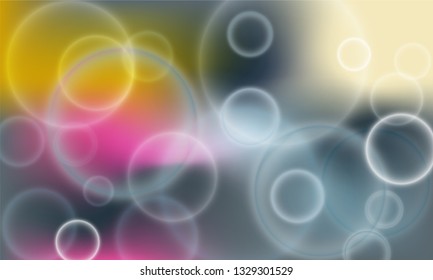 Bokeh lights poster vector background. Banner backdrop. Cool party poster wallpaper template. Trendy bokeh lights stylish colorful blurred background.