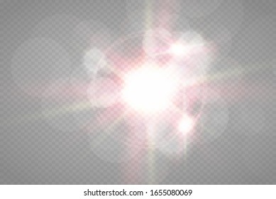 bokeh lights and sparkles on transparent background. EPS 10 vector file included