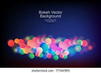 Bokeh Multi color Background - Vector illustration