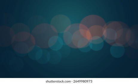 Bokeh sobre um fundo preto, fundo abstrato bokeh, fundo abstrato moderno. Fundo de Natal vermelho e azul, fundo de Natal. 