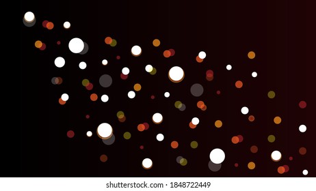 Bokeh on a black background. Vector image, eps 10