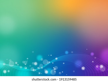 Bokeh on the colorful background, wallpaper, abstract, infographic, presentation