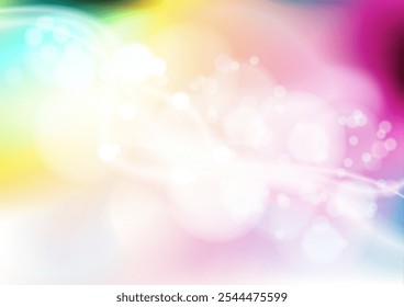 Bokeh on a colorful gradient background . The layout of a creative banner, poster, poster, cover, interior and design design. Corporate identity template