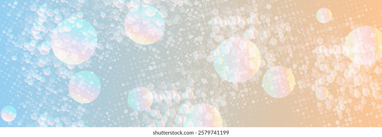 The bokeh on the gold and white background blurred the natural gray and white. Bokeh colorful glows sparkle. vector illustration.