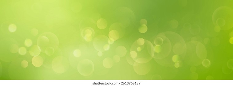 Bokeh on green background.Summer background.Natural green bokeh.Light effect.