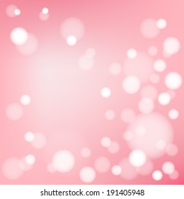 bokeh on pink background