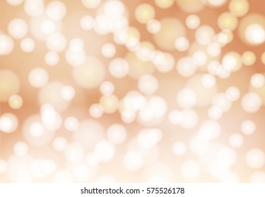 Bokeh on rose gold background