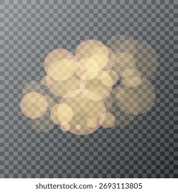 Bokeh sobre un fondo transparente, Bokeh