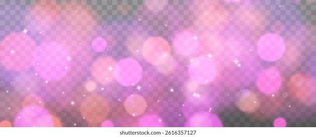 
Bokeh on transparent background. Bokeh blur. Light effect.