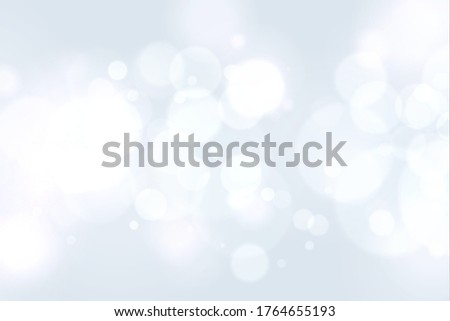 The bokeh on the white background blurred the natural gray and white. Bokeh colorful glows sparkle. vector illustration.