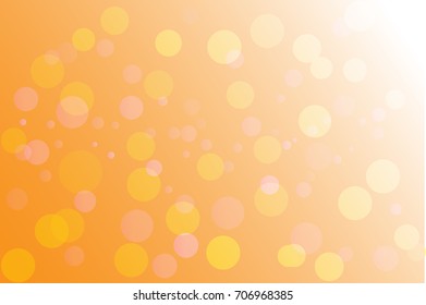 bokeh and orange background 