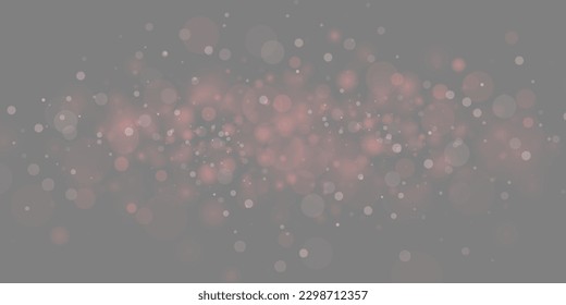 Partículas de bokeh, fondo abstracto con polvo brillante. Hermoso brillo futurista en el espacio sobre un fondo negro.