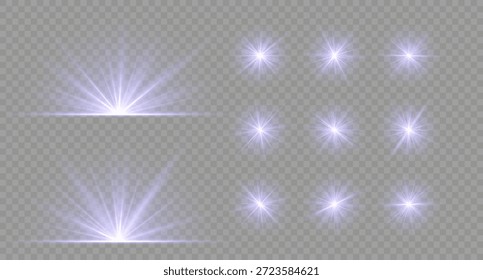 Las partículas de Bokeh se arremolinan suavemente dentro del anillo de explosión solar. Starburst brilla intensamente, formando una llamarada de núcleo blanco vívido. Los destellos mágicos se desplazan suavemente en ráfagas de luz radiante. El efecto de brillo de polvo flota.