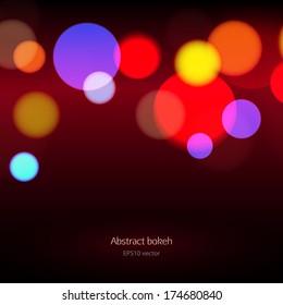 bokeh party abstract background