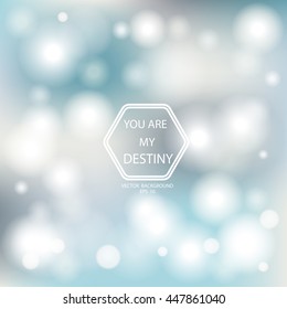 Bokeh Poster With Gradient Mesh Background , Vector Illustration
