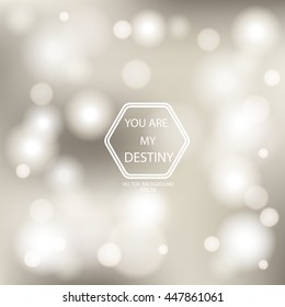 Bokeh Poster With Gradient Mesh Background , Vector Illustration