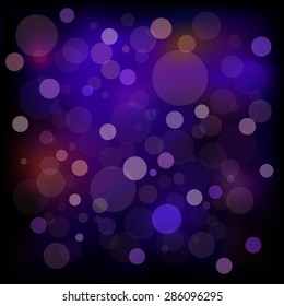 Bokeh purple background