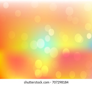 bokeh and rainbow background